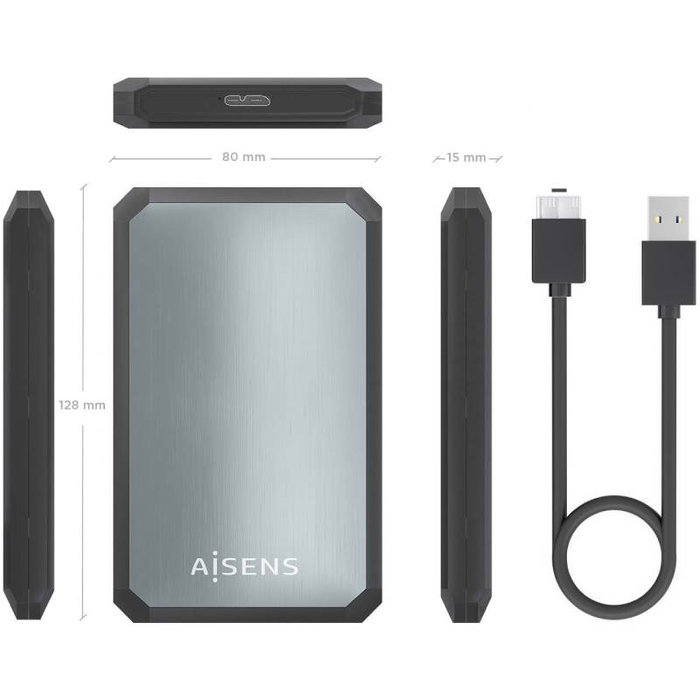 Aisens ASE-2529B Caja Externa 2.5'' SATA a USB 3.0/3.1 Gen 1 Negro-Gris Aisens ASE-2529B Caja Externa 2.5'' SATA a USB 3.0/3.1 Gen 1 Negro-Gris